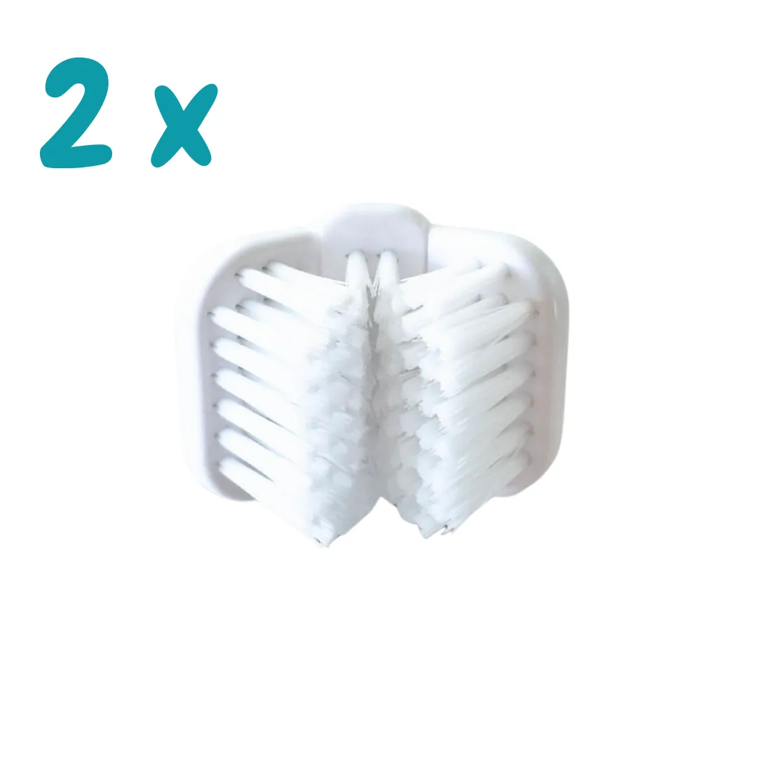 2.0 Mira Pet Brush Head - 3 sided (2 Pack)