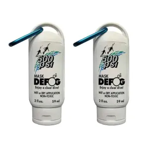 500 PSI Defog With Carabiner 2oz (2 Pack)