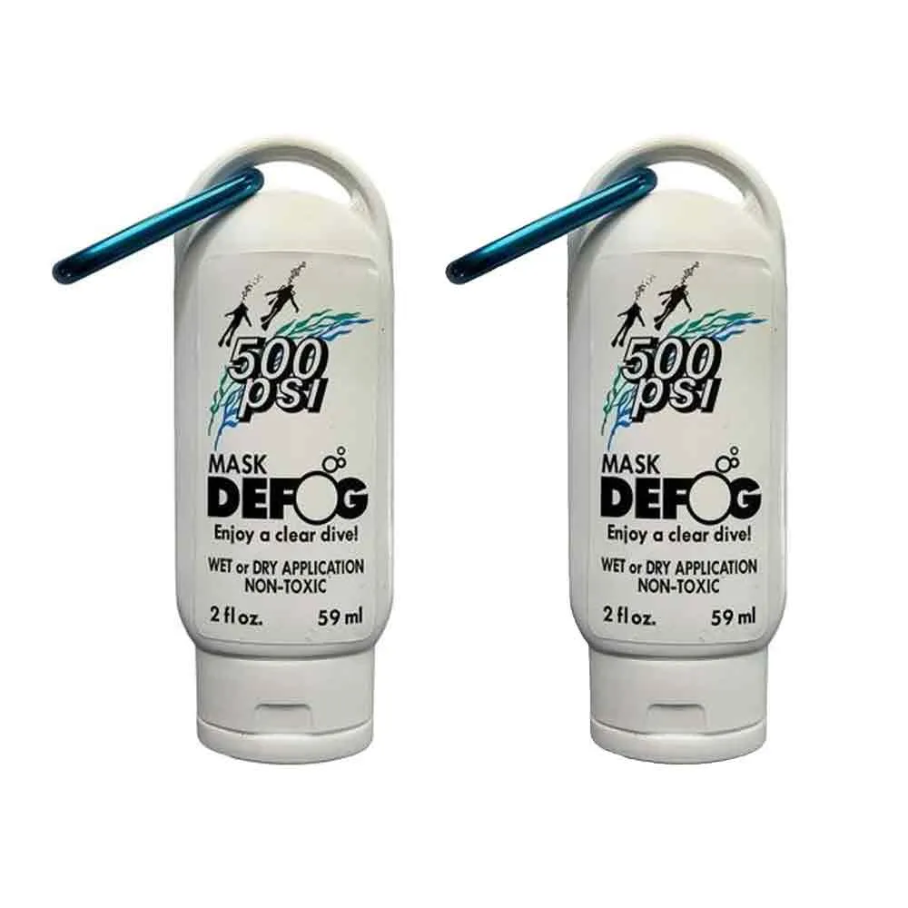 500 PSI Defog With Carabiner 2oz (2 Pack)