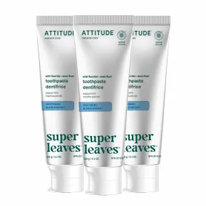 Adult Toothpaste with fluoride trio : Whitening