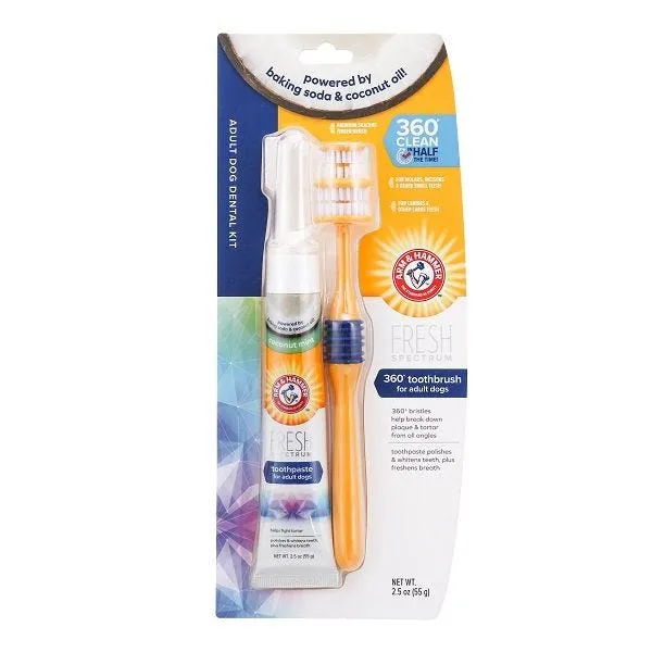 Arm & Hammer Fresh Spectrum Adult Dog 360° Clean Dental Kit