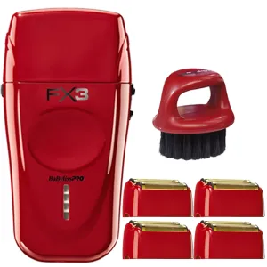 BaByliss PRO Barberology FX3 Double Foil Shaver FXX3S with 4 Replacement Foils and Cutters