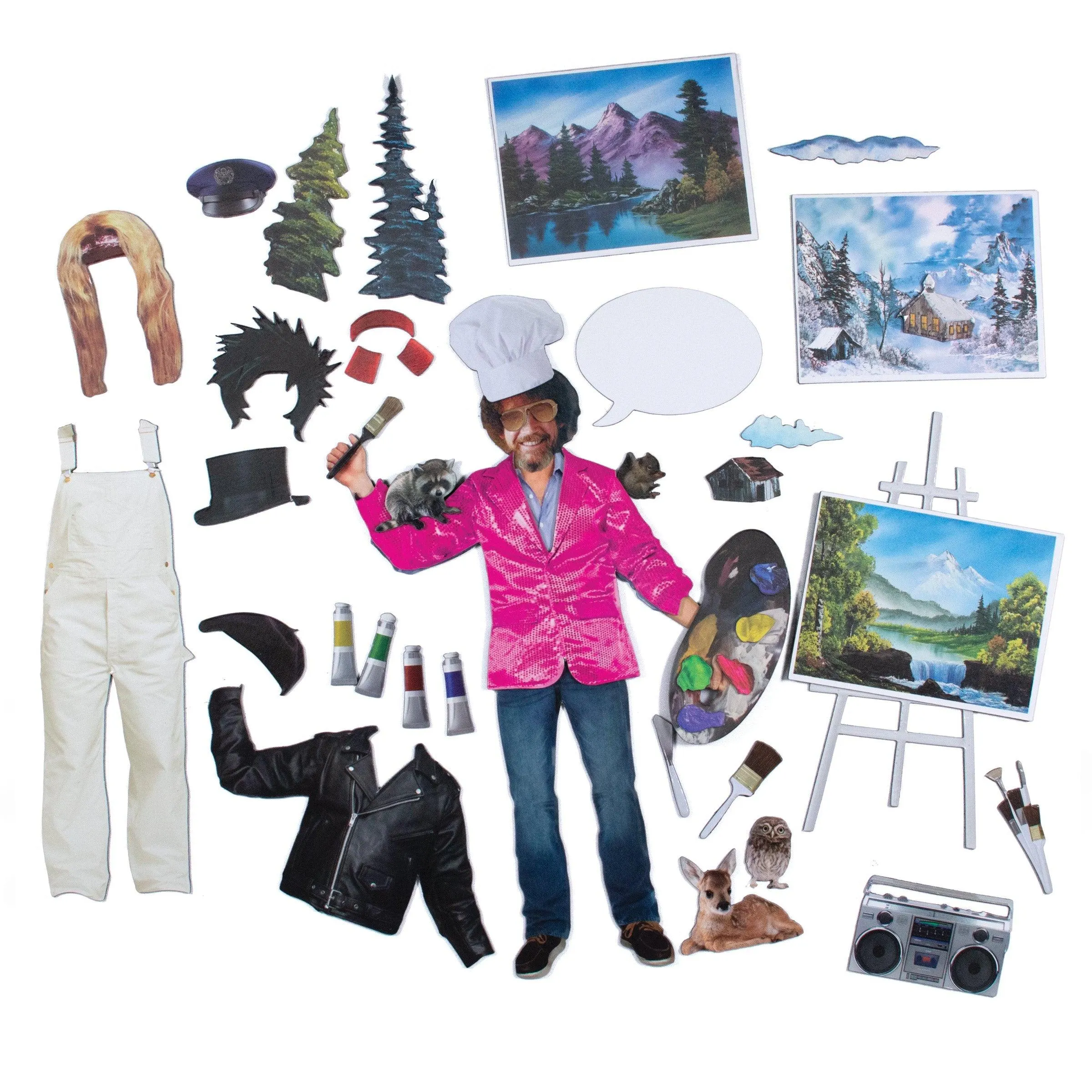 Bob Ross Magnetic Dress Up Set