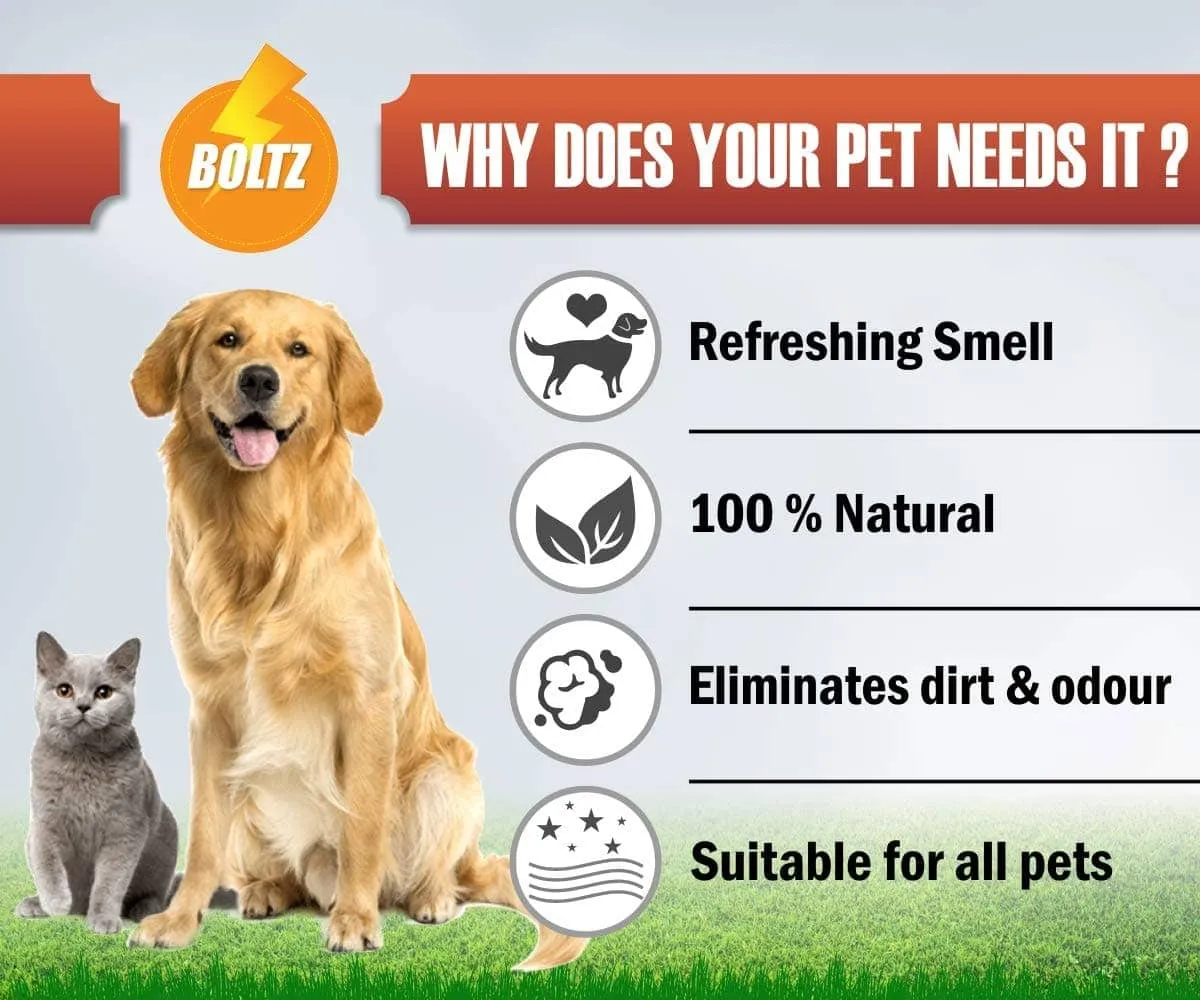 Boltz Body Spray Perfume Deodorizers and Cracked and Chapped Paw Cream for Dogs Combo