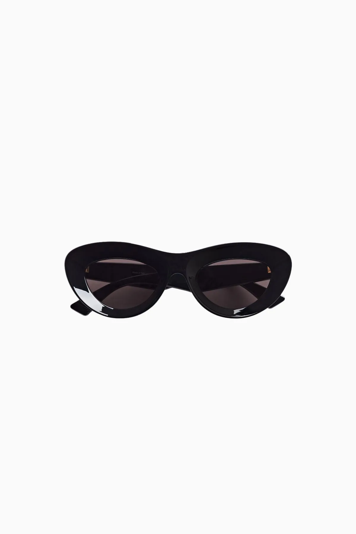 Bottega Veneta Sharp Cat Eye Sunglasses - Black