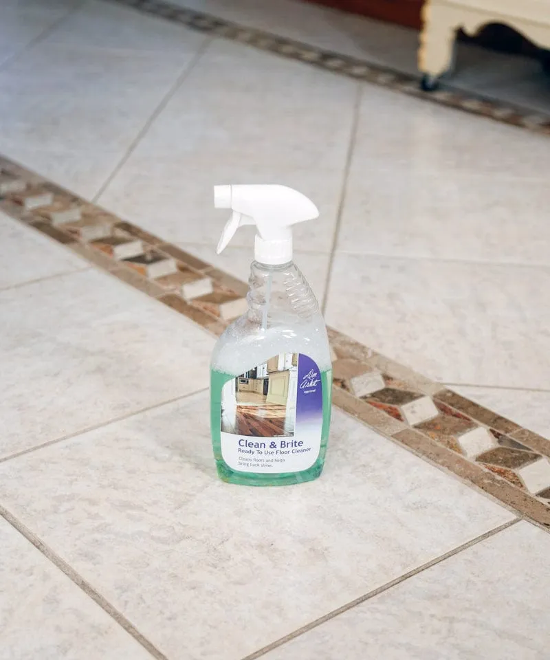 BULK CASE: Don Aslett Clean & Brite Floor Cleaner Concentrate - 12 count