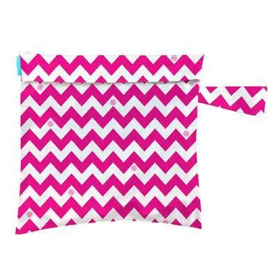 Charlie Banana Tote Bag Hot Pink Chevron