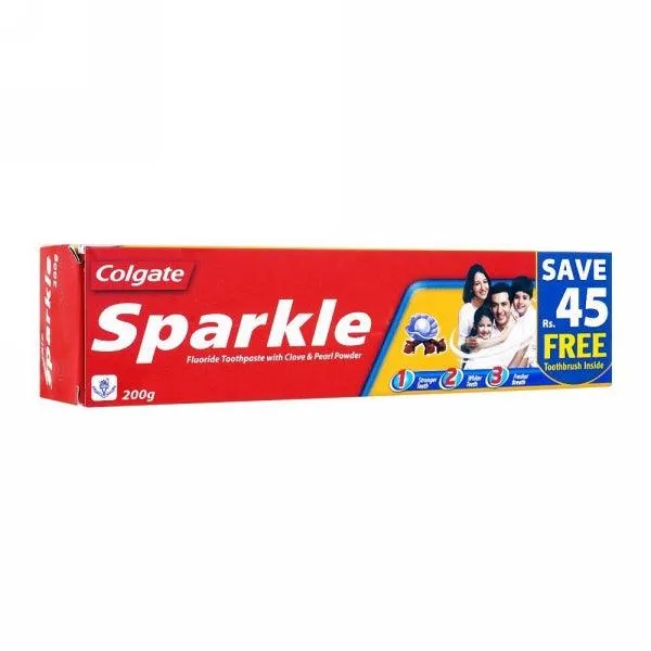 COLGATE SPARKLE FLUORIDE TOOTHPASTE 200G