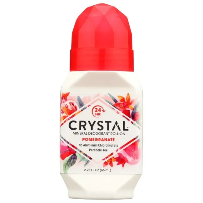 Crystal Essence Mineral Pomegranate Deodorant Roll-On (1x2.25 Oz)