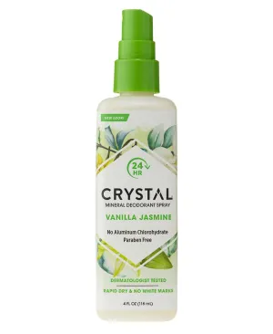 CRYSTAL - Mineral Deodorant Spray, Vanilla Jasmine - 4 fl. oz. (118 ml)