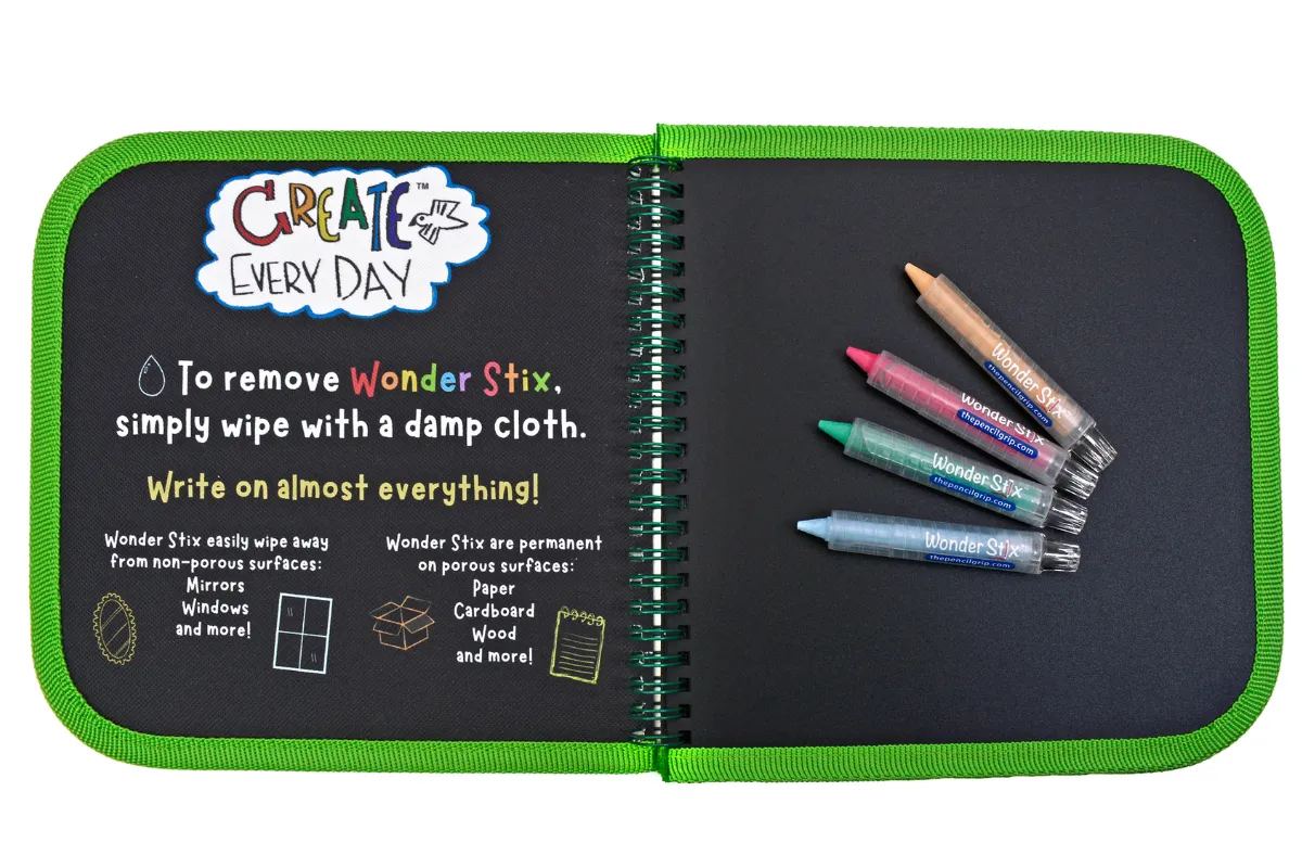 Daily Doodler Reusable Activity Book- Sea Life Cover, Includes 4 Wonder Stix by The Pencil Grip, Inc.