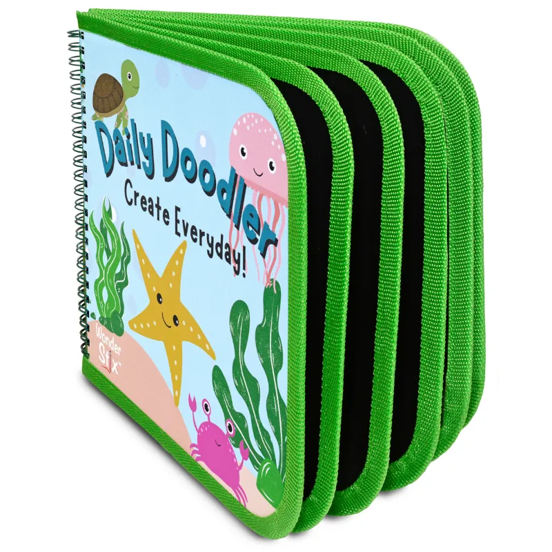 Daily Doodler Reusable Activity Book- Sea Life Cover, Includes 4 Wonder Stix by The Pencil Grip, Inc.