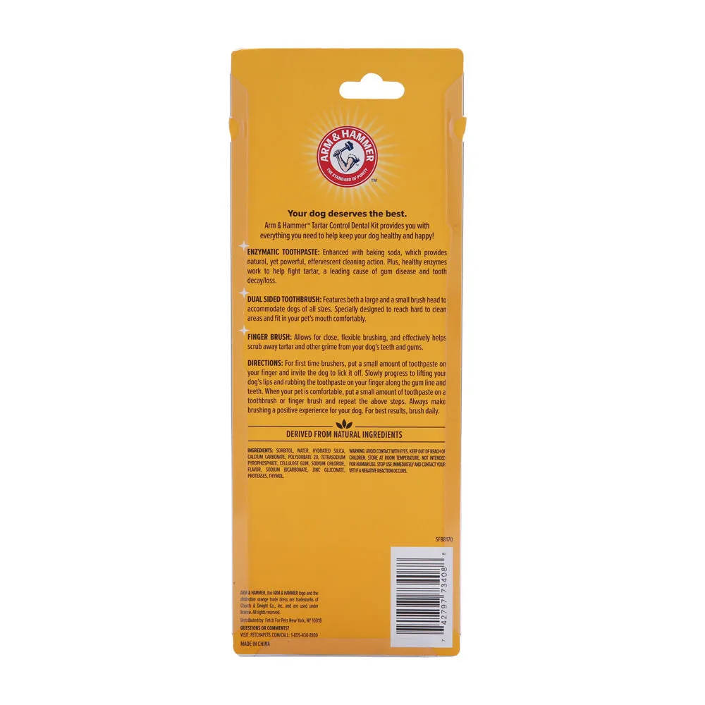 Dental Kit - Arm & Hammer Tartar Control for Dogs