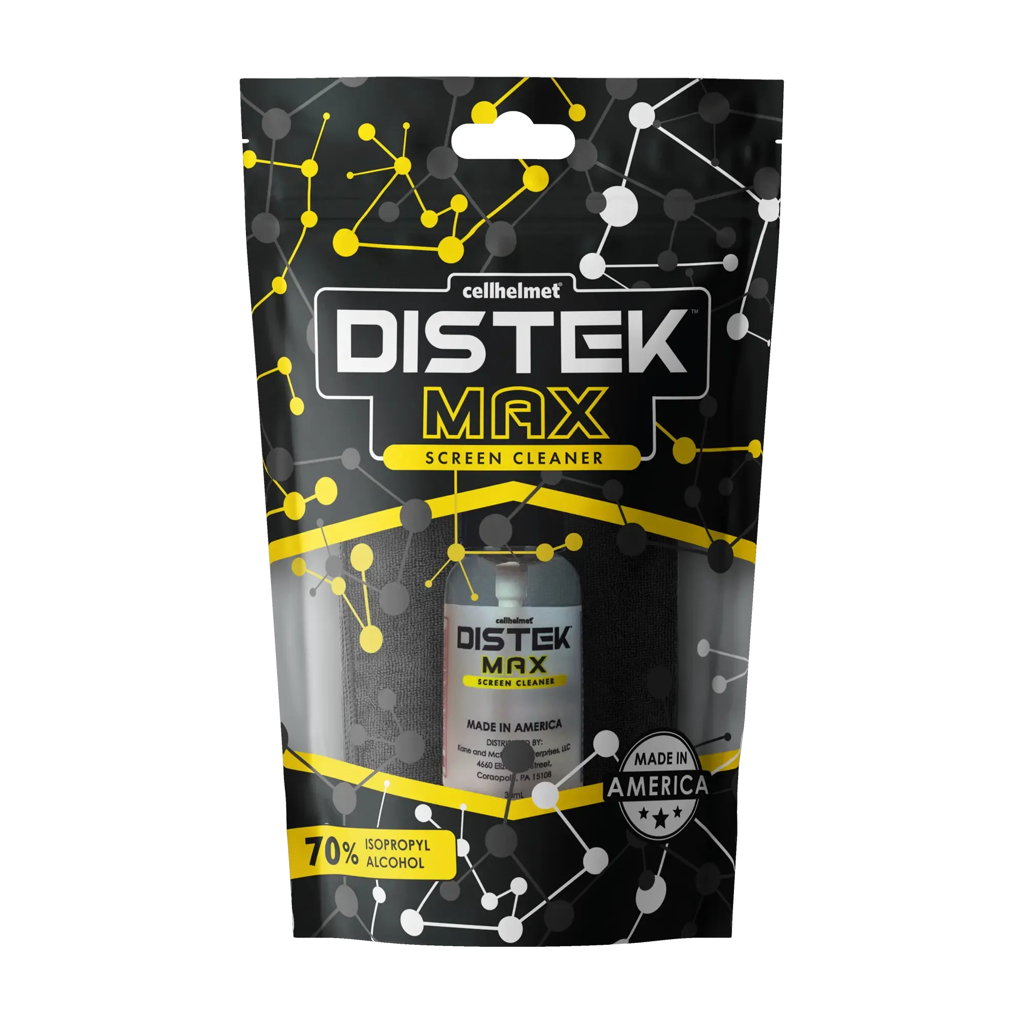 DISTEK Max Screen and Phone Cleaner with 70% Isopropyl Alcohol