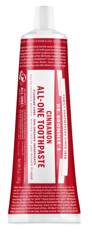 Dr. Bronners All-One Toothpaste - Cinnamon