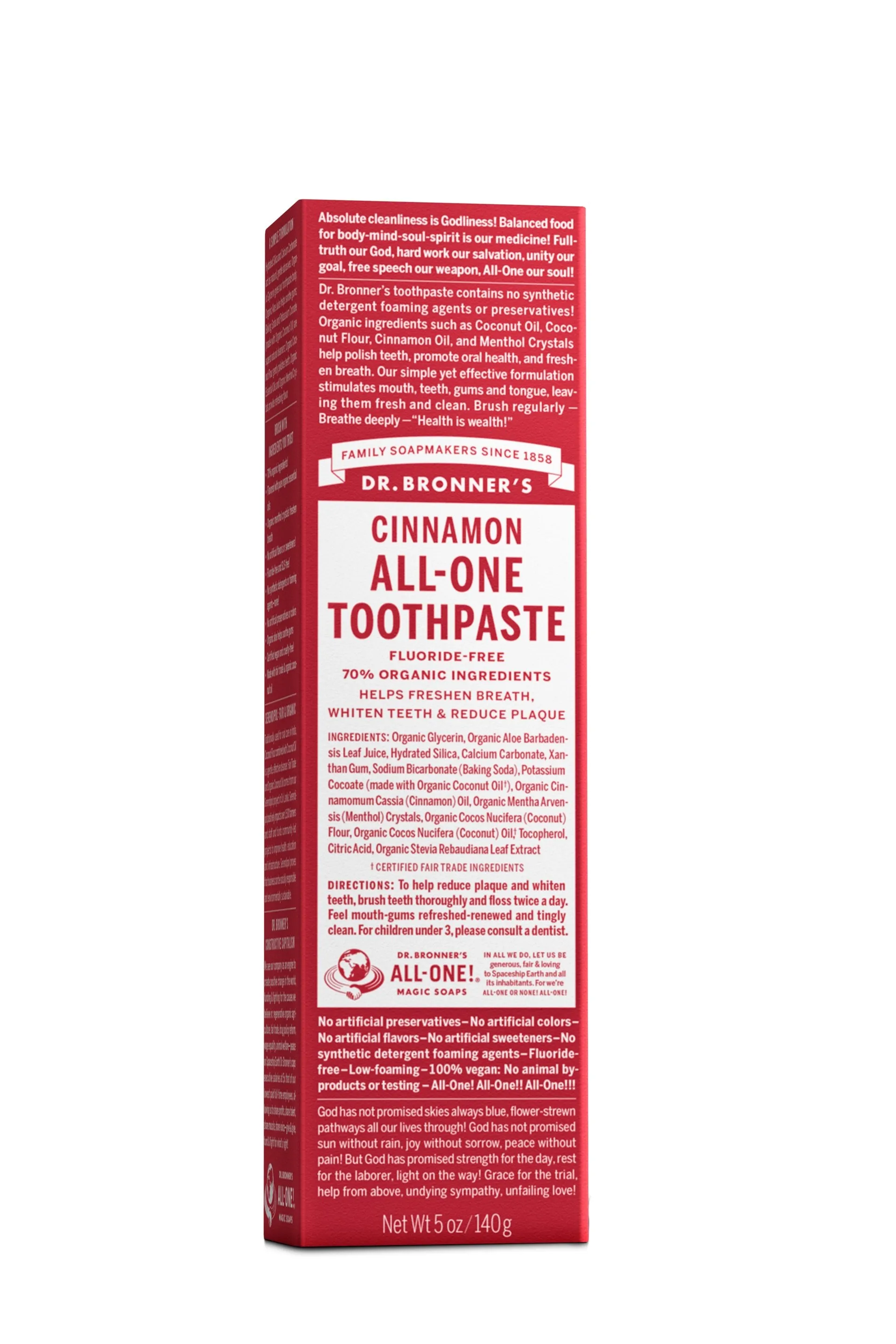 Dr. Bronners All-One Toothpaste - Cinnamon