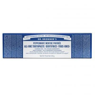 Dr. Bronner's All-One Toothpaste Peppermint 140g