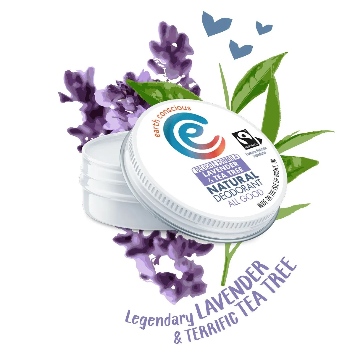 Earth Conscious Delicate Deodorant Balm Tin