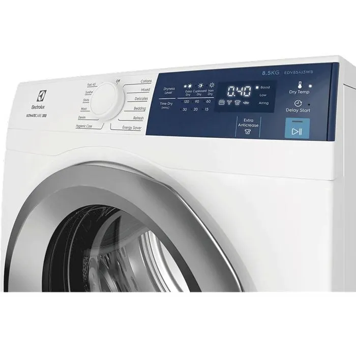 Electrolux EDV854J3WB Vented Dryer 8.5KG Sensor Dry Wall Mounted