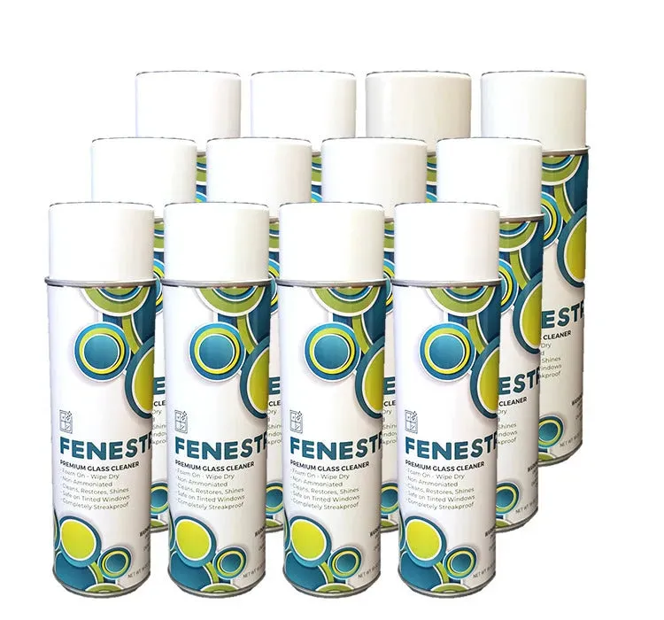 Fenestre Premium Foaming Glass Cleaner, 19 oz Aerosol (Each)