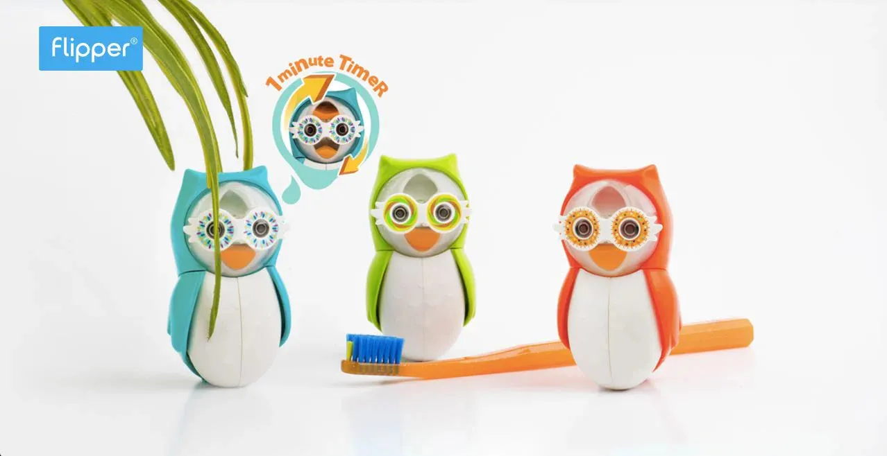 Flipper Toothbrush Holder