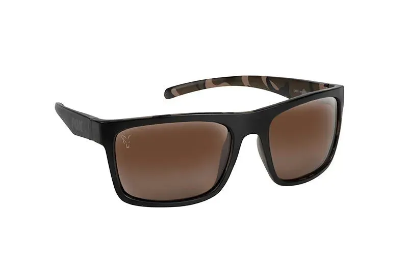 FOX Avius Black / Camo - Brown Lense Sunglasses