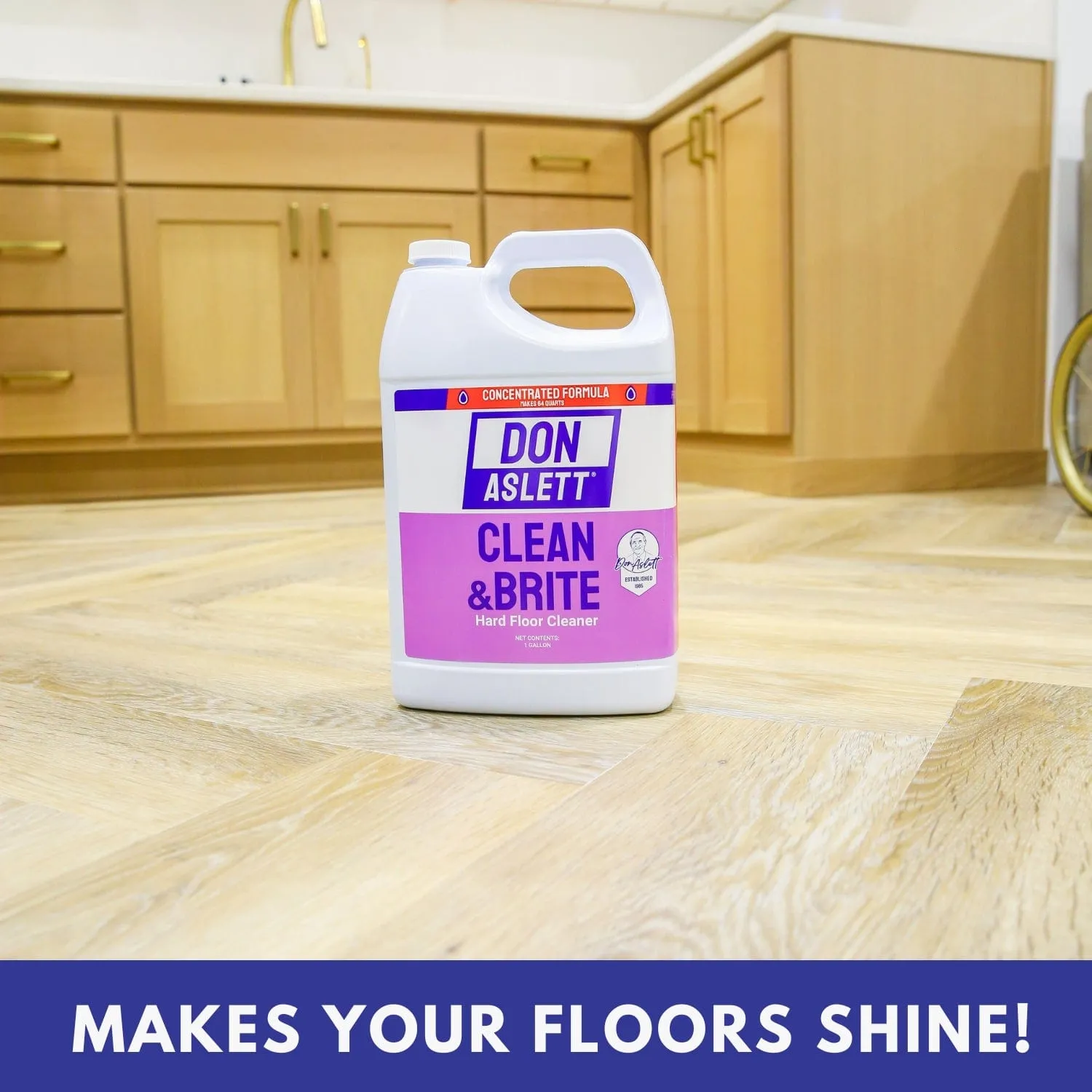 GALLON: Don Aslett Clean & Brite – Cleans Floors And Helps Bring Back Shine