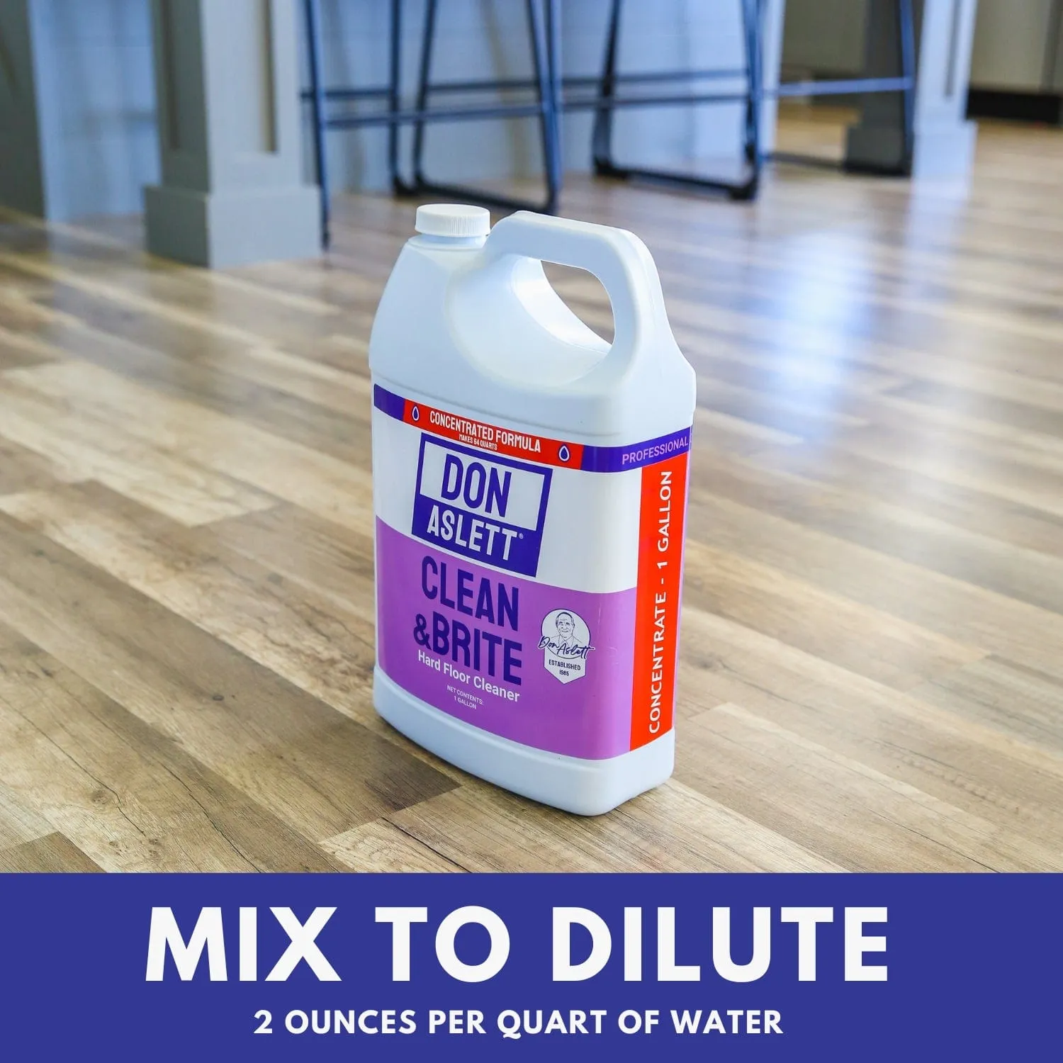 GALLON: Don Aslett Clean & Brite – Cleans Floors And Helps Bring Back Shine