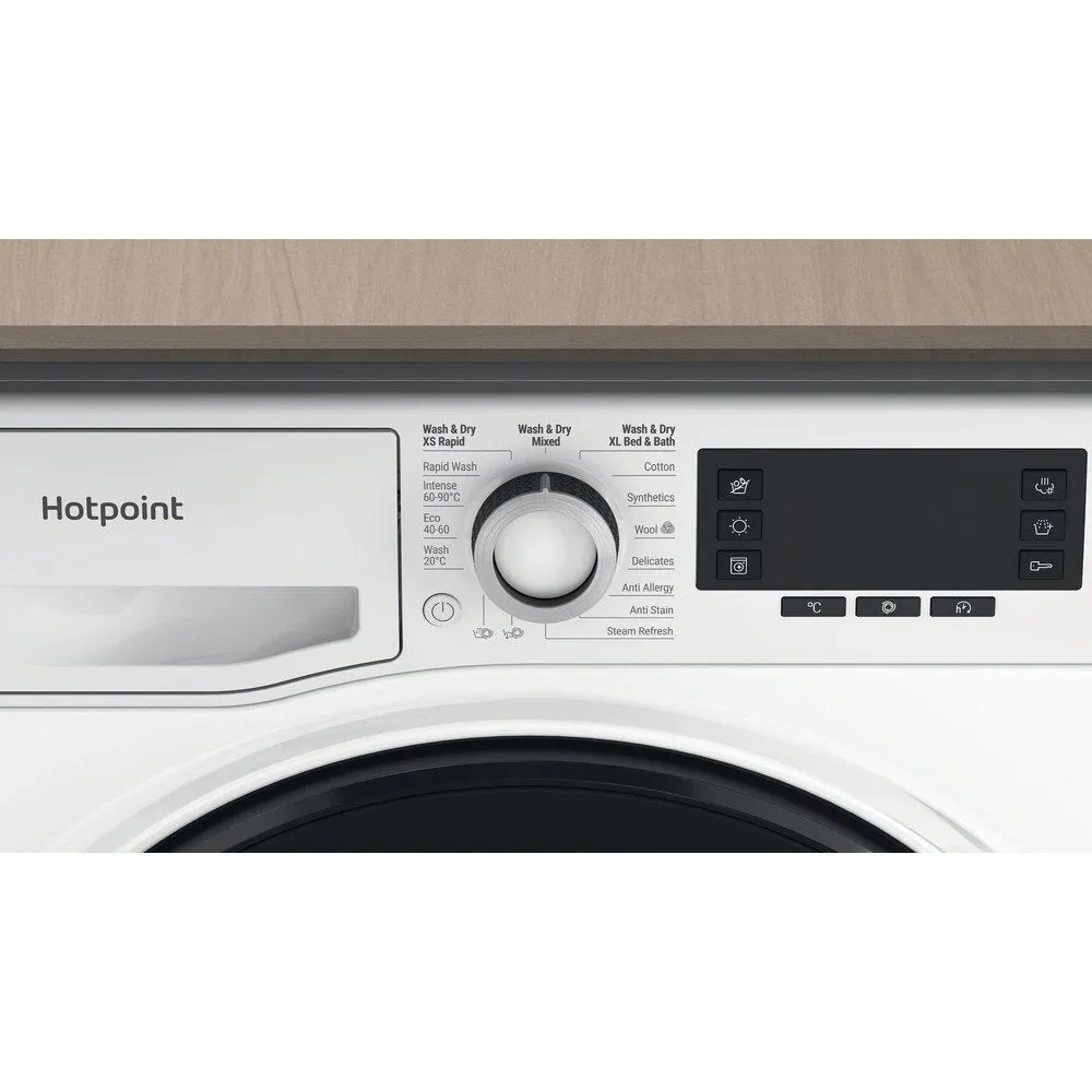 Hotpoint NDD10726DAUK 10 7Kg Washer Dryer With 1400 Rpm, 59.5cm Wide - White