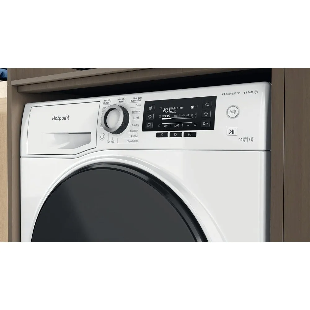 Hotpoint NDD10726DAUK 10 7Kg Washer Dryer With 1400 Rpm, 59.5cm Wide - White