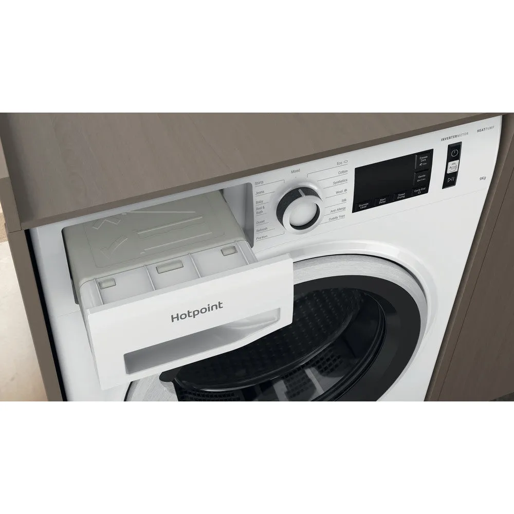 Hotpoint NTM1192SK 9kg Heat Pump Tumble Dryer White