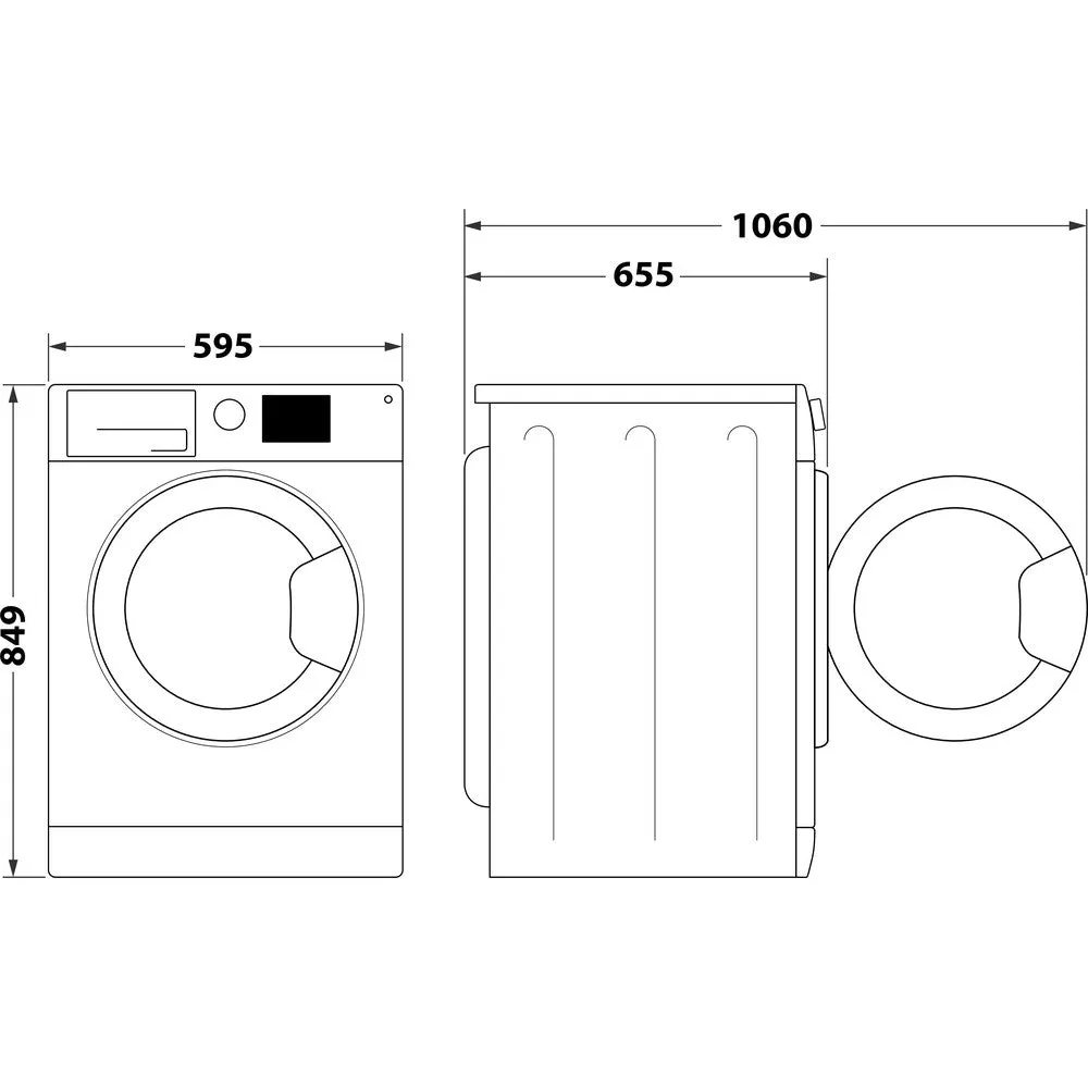 Hotpoint NTM1192SK 9kg Heat Pump Tumble Dryer White