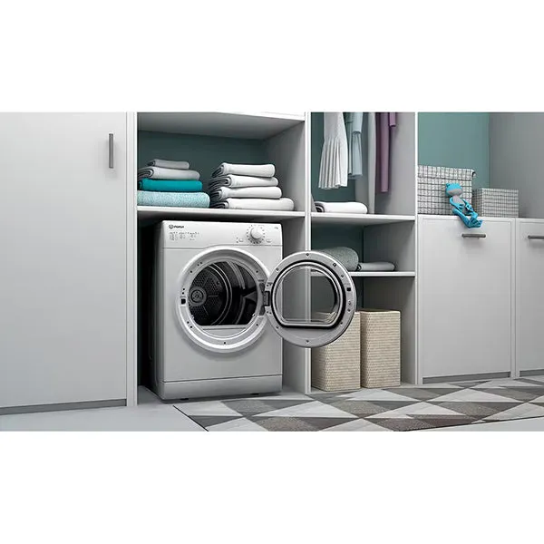 Indesit 8KG Freestanding Air-vented Tumble Dryer - White | I1D80WUK