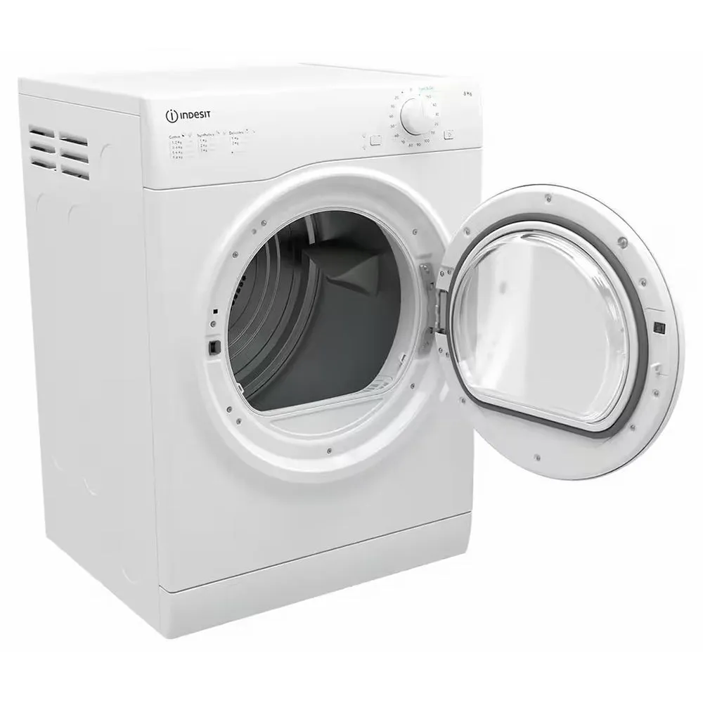 Indesit 8KG Freestanding Air-vented Tumble Dryer - White | I1D80WUK