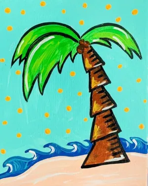 Island Palm Tree Paint Kit