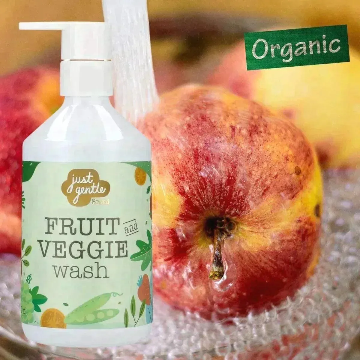 Just Gentle Organic Fruit & Veggie Wash - 300ml