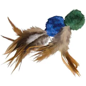 Kong Cat Naturals Crinkle Ball With Feathers