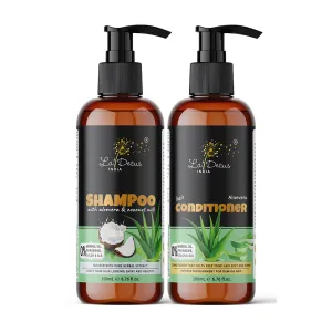 La'Decus India Coconut Aloevera Shampoo & Aloevera Conditioner Combo Pack(2x200ml)-400ml