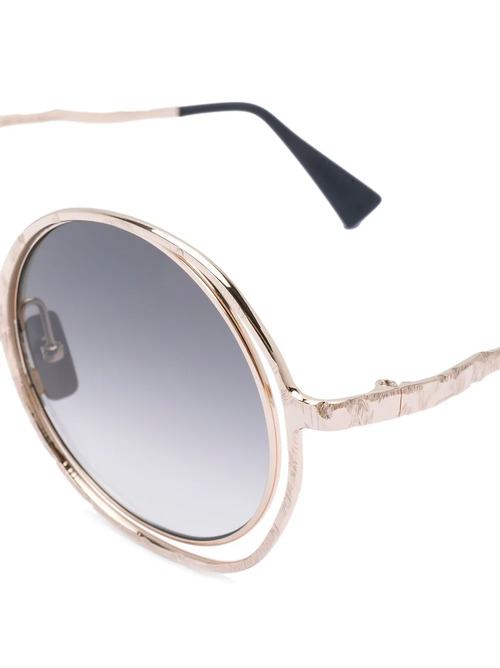 Maske H10 Rosegold Round Sunglasses