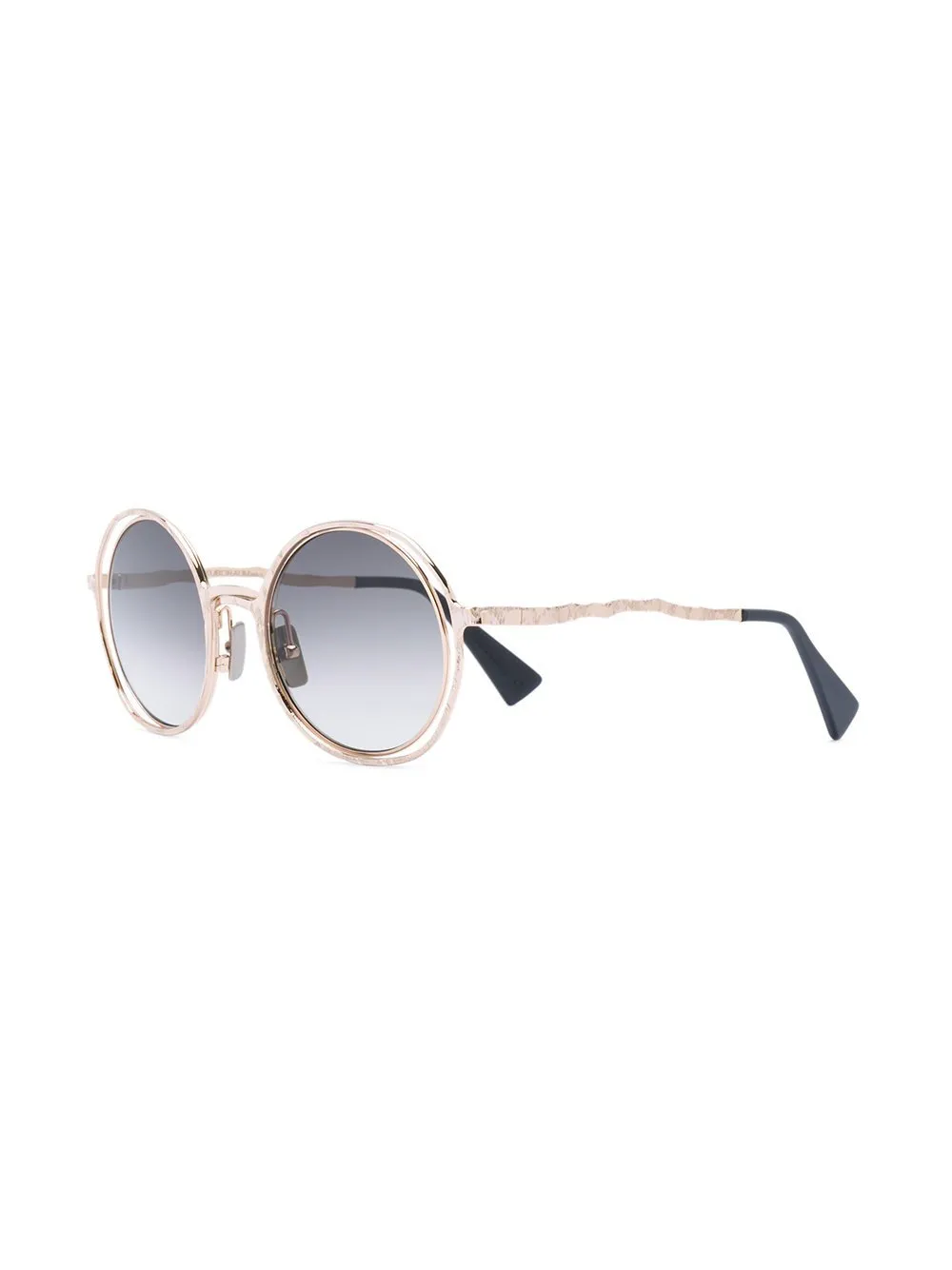 Maske H10 Rosegold Round Sunglasses