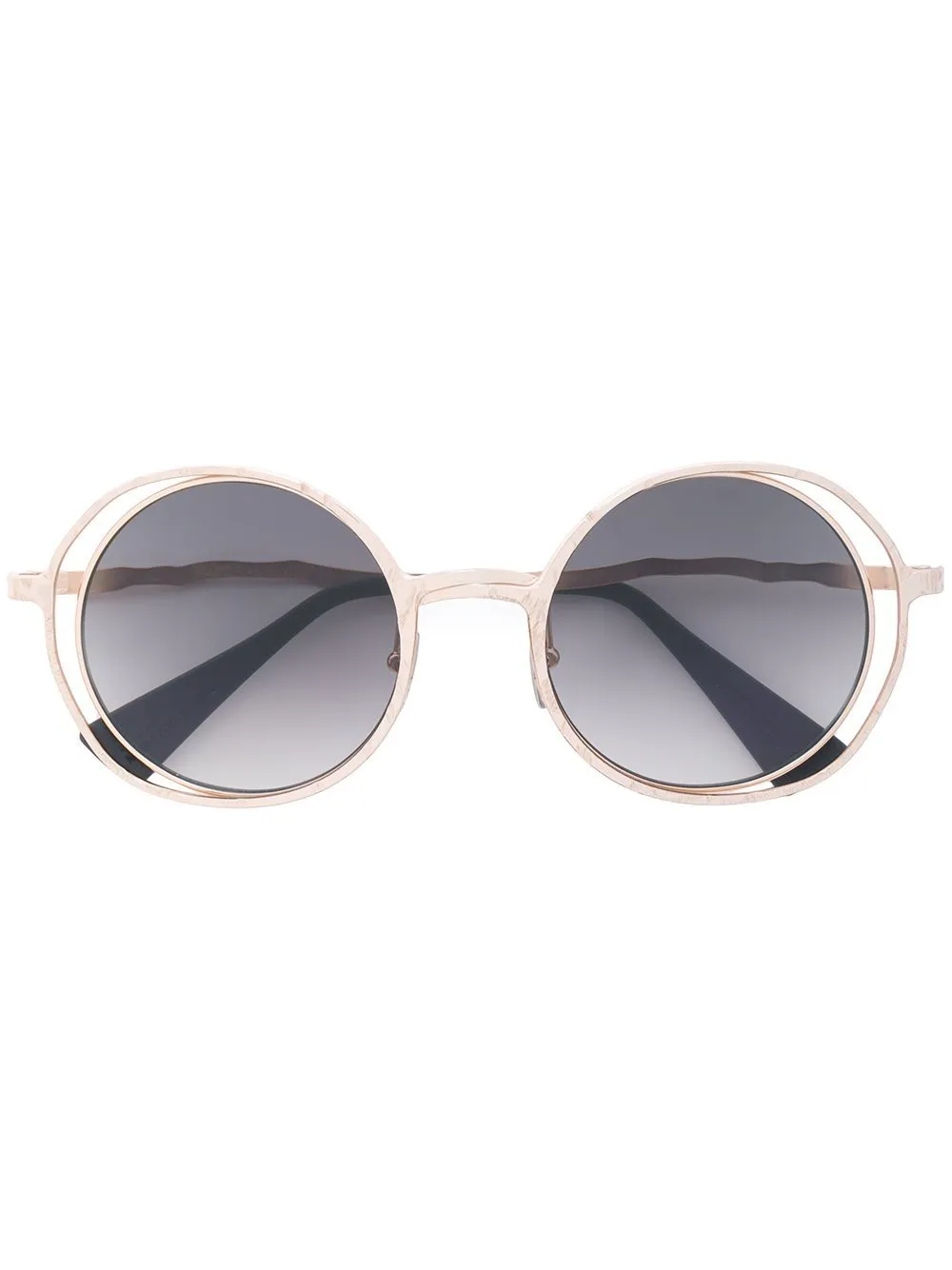 Maske H10 Rosegold Round Sunglasses