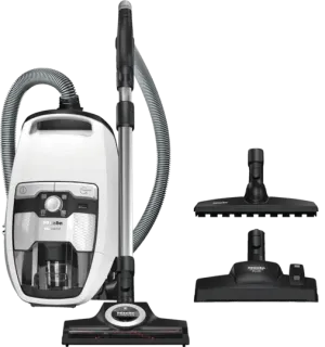 Miele Blizzard CX1 Total Solution Powerline 890W Bagless Cylinder Vacuum Cleaner, White