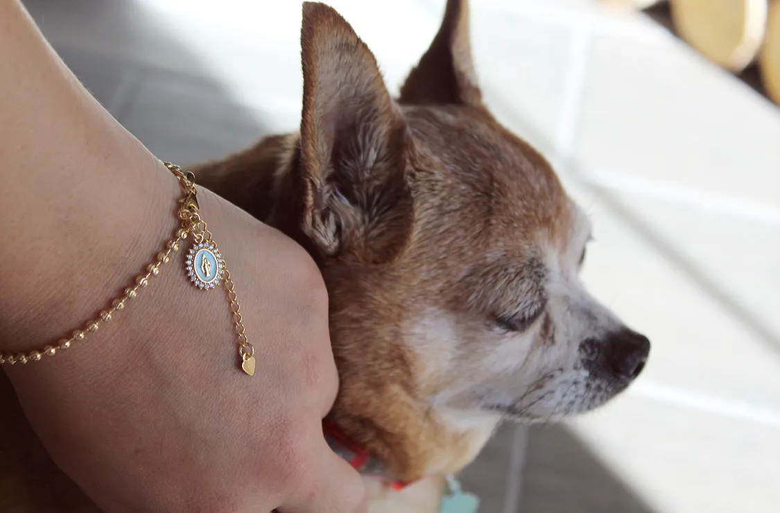 Mother Mary Bracelet in Blue