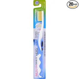 MOUTH WATCHERS - Adult Toothbrush, Blue - 1 Count