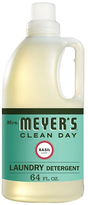 Mrs. Meyer's Clean Day 14831 Laundry Detergent, 64 oz Bottle, Liquid, Basil :EA: QUANTITY: 1