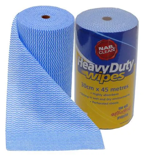 NAB Multi Purposes Heavy Duty Wipes 90 Perforated Sheets In Roll