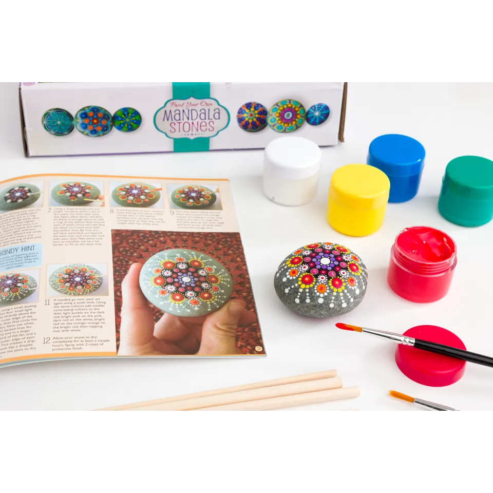 Paint Your Own Mandala Stones Rock Painting Gift Box