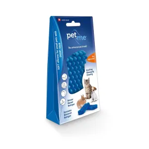 Pet and Me Silicone Grooming Brush Blue