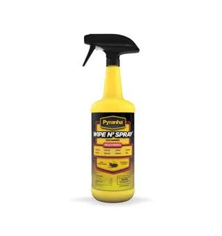 Pyranha™ Wipe-n-Spray Pyrethrin, For Flies, 32 oz, Each