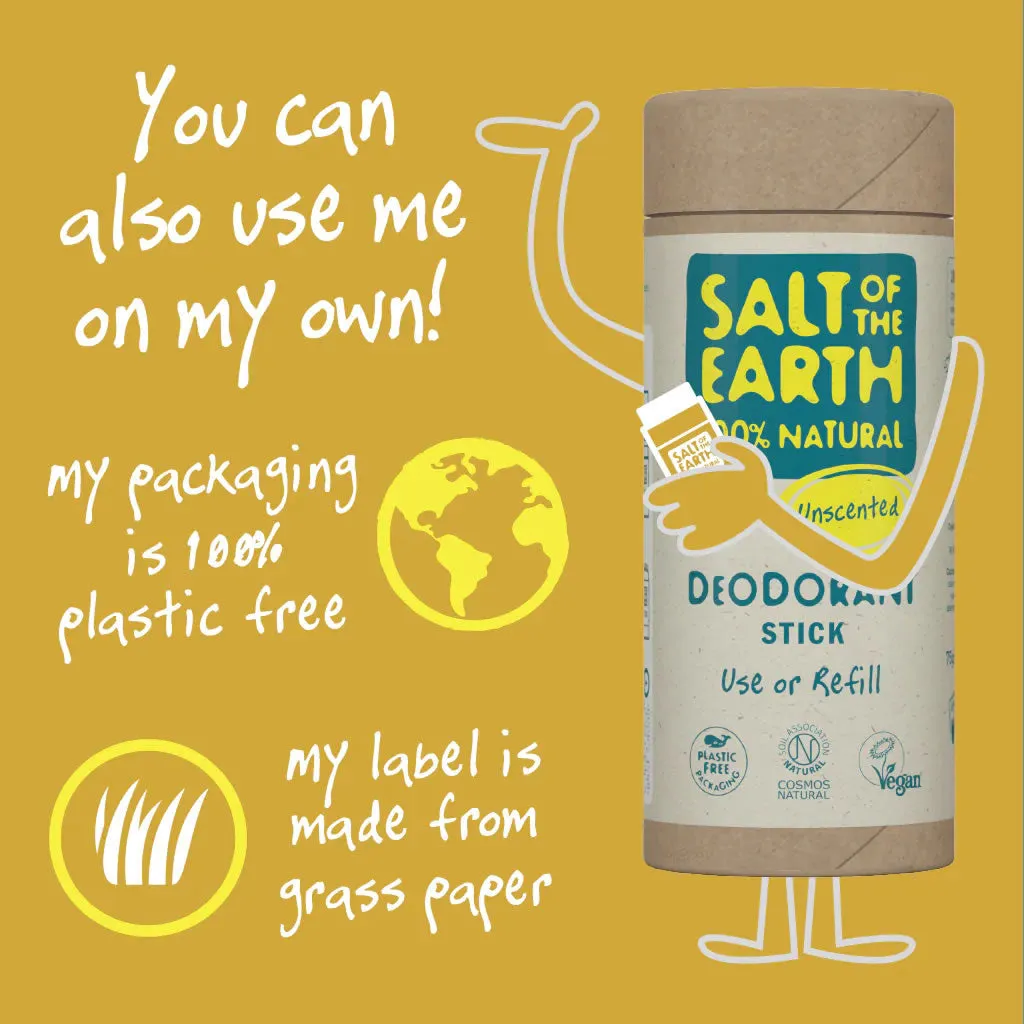 Salt of the Earth Unscented Deodorant Stick 75g